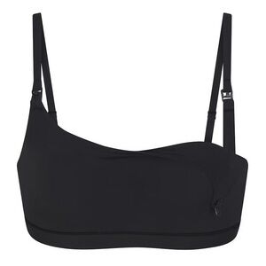 SKIMS MATERNITY NURSING SCOOP BRALETTE-BLACK